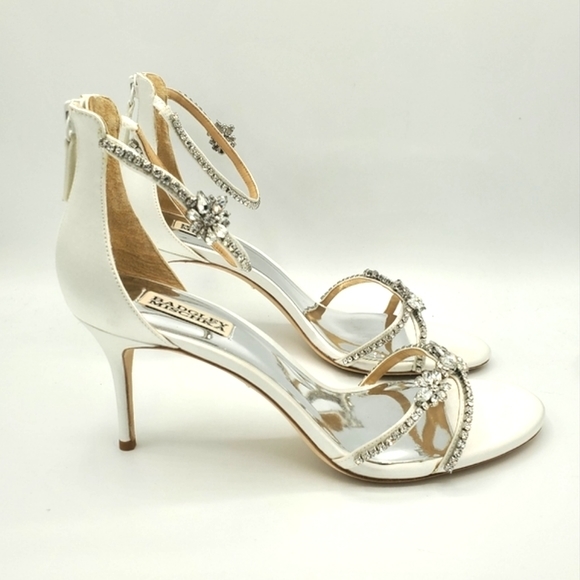 Badgley Mischka Hobbs heels, White, NIB - Picture 3 of 10